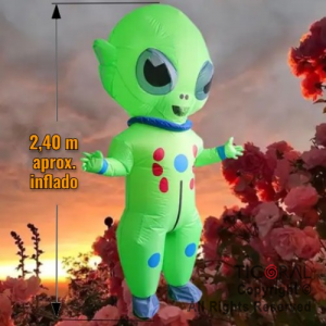 DISFRAZ INFLABLE ALIEN MARS ADULTO 2,40 MTS